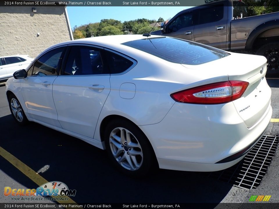 2014 Ford Fusion SE EcoBoost White Platinum / Charcoal Black Photo #2