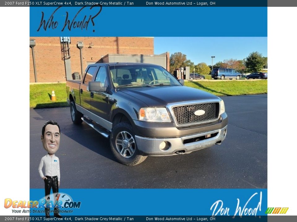 2007 Ford F150 XLT SuperCrew 4x4 Dark Shadow Grey Metallic / Tan Photo #1