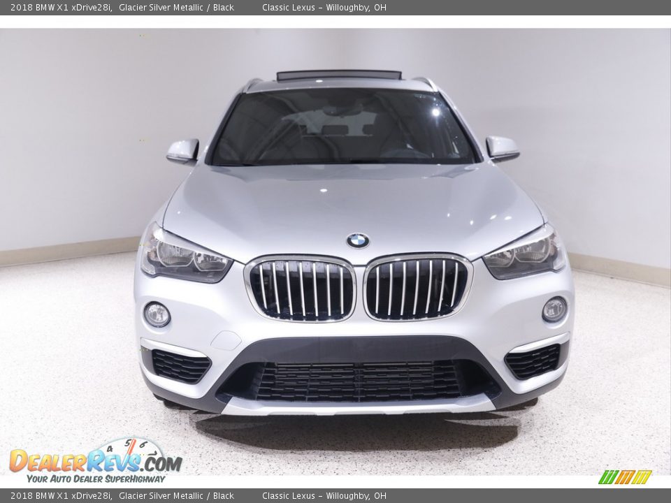 2018 BMW X1 xDrive28i Glacier Silver Metallic / Black Photo #2