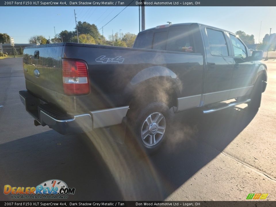 2007 Ford F150 XLT SuperCrew 4x4 Dark Shadow Grey Metallic / Tan Photo #8