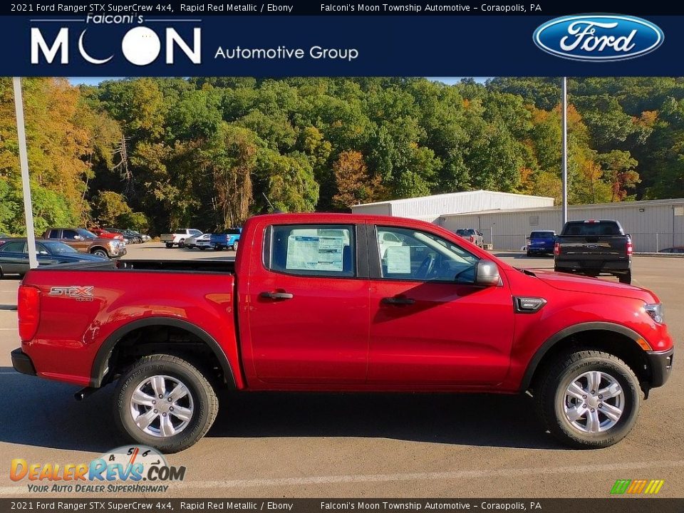 2021 Ford Ranger STX SuperCrew 4x4 Rapid Red Metallic / Ebony Photo #1