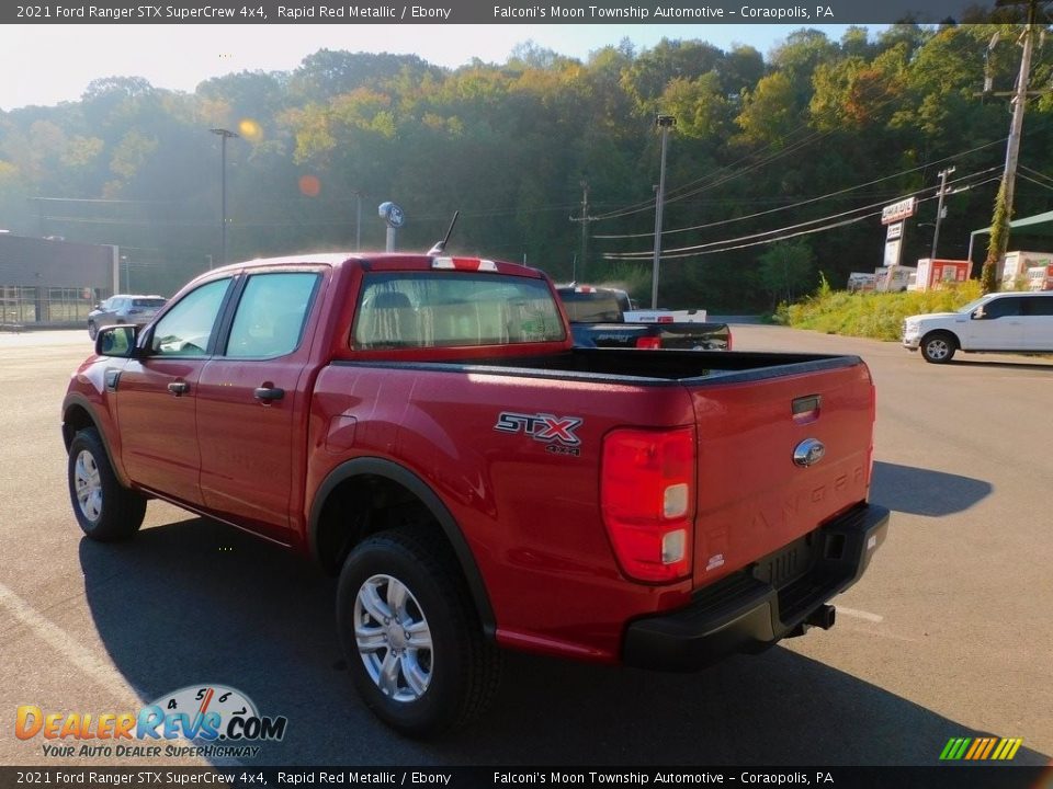 2021 Ford Ranger STX SuperCrew 4x4 Rapid Red Metallic / Ebony Photo #5