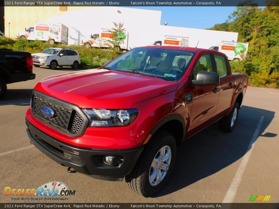 2021 Ford Ranger STX SuperCrew 4x4 Rapid Red Metallic / Ebony Photo #7