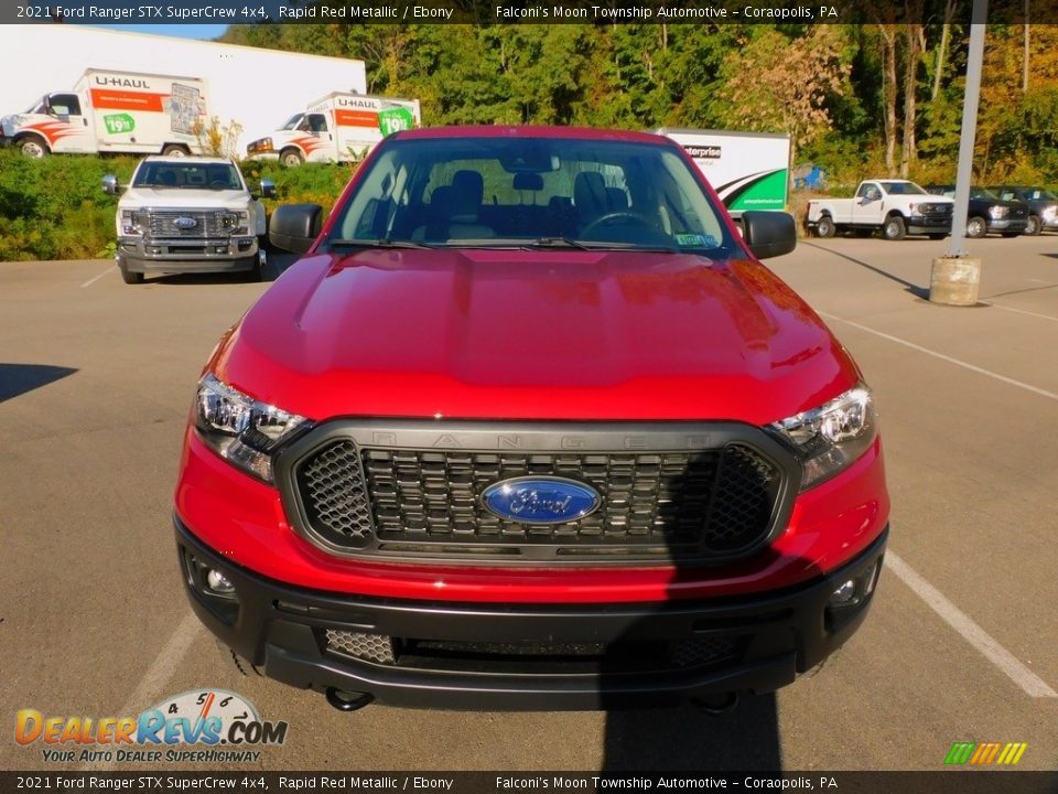 2021 Ford Ranger STX SuperCrew 4x4 Rapid Red Metallic / Ebony Photo #8