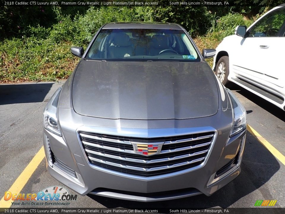 2018 Cadillac CTS Luxury AWD Phantom Gray Metallic / Light Platinum/Jet Black Accents Photo #3