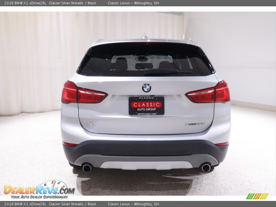 2018 BMW X1 xDrive28i Glacier Silver Metallic / Black Photo #21