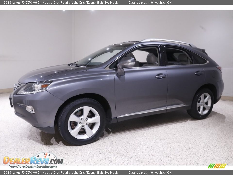 2013 Lexus RX 350 AWD Nebula Gray Pearl / Light Gray/Ebony Birds Eye Maple Photo #3