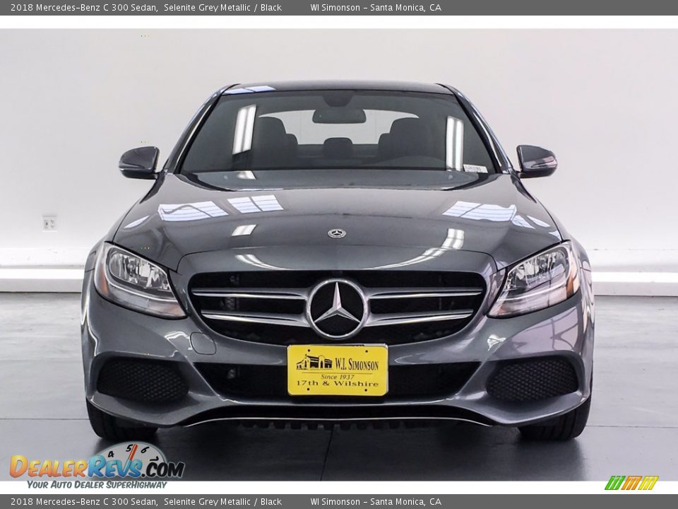 2018 Mercedes-Benz C 300 Sedan Selenite Grey Metallic / Black Photo #2