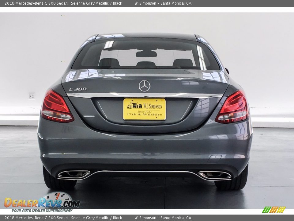 2018 Mercedes-Benz C 300 Sedan Selenite Grey Metallic / Black Photo #3