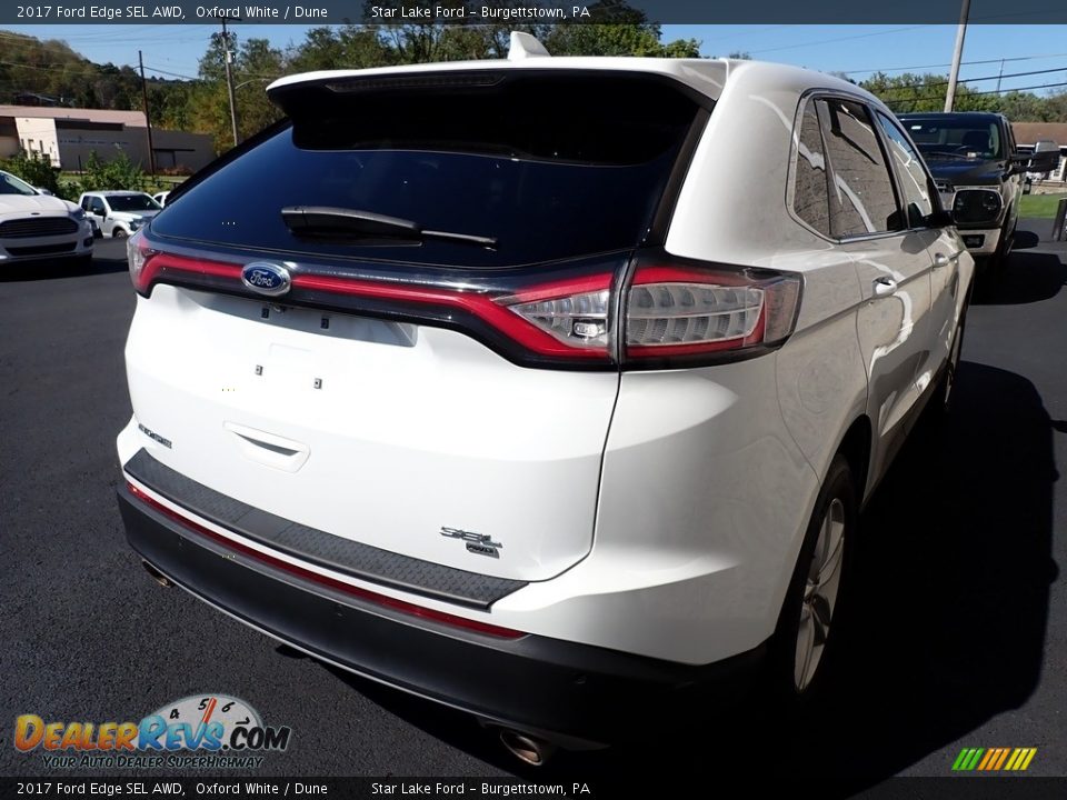 2017 Ford Edge SEL AWD Oxford White / Dune Photo #3