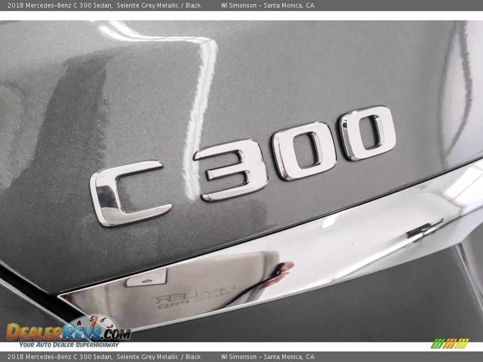 2018 Mercedes-Benz C 300 Sedan Selenite Grey Metallic / Black Photo #7