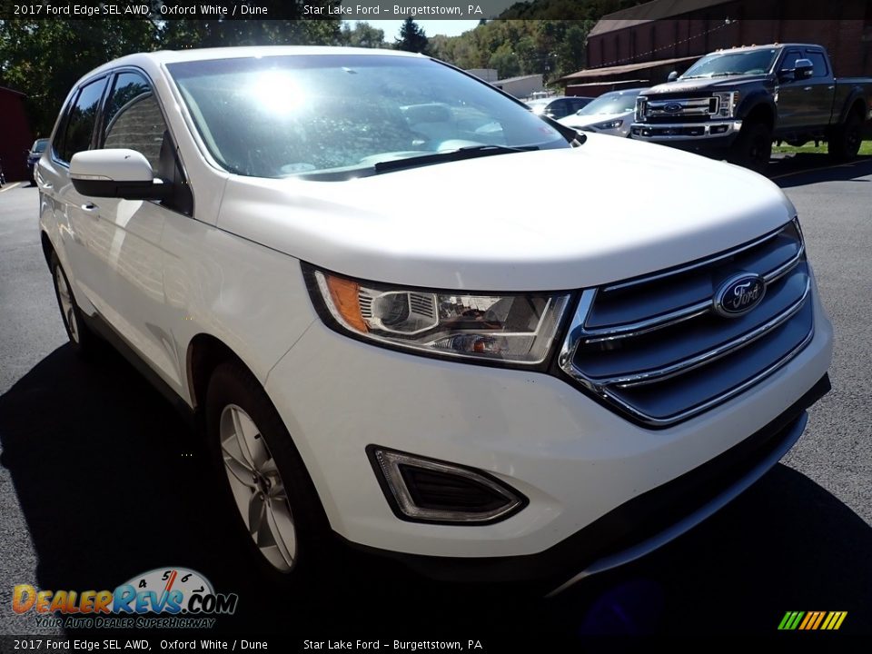 2017 Ford Edge SEL AWD Oxford White / Dune Photo #4