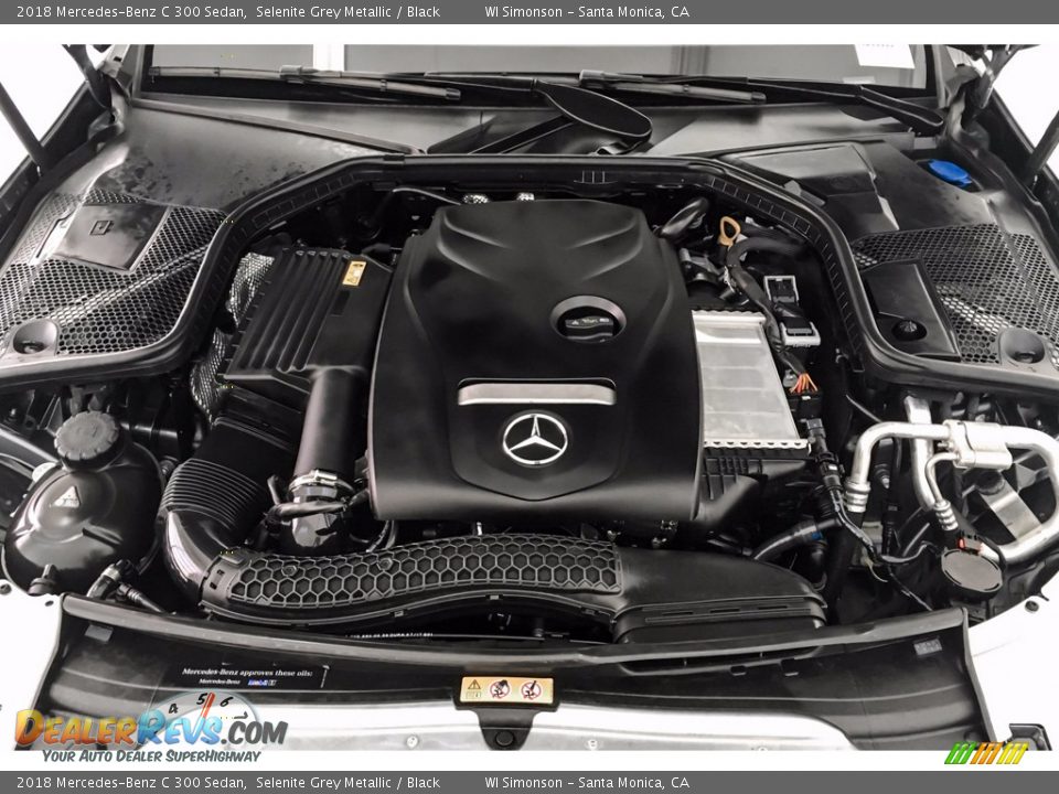 2018 Mercedes-Benz C 300 Sedan Selenite Grey Metallic / Black Photo #9