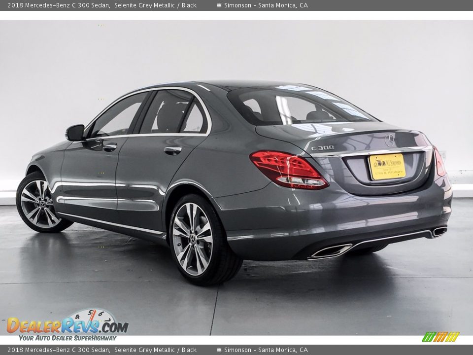 2018 Mercedes-Benz C 300 Sedan Selenite Grey Metallic / Black Photo #10