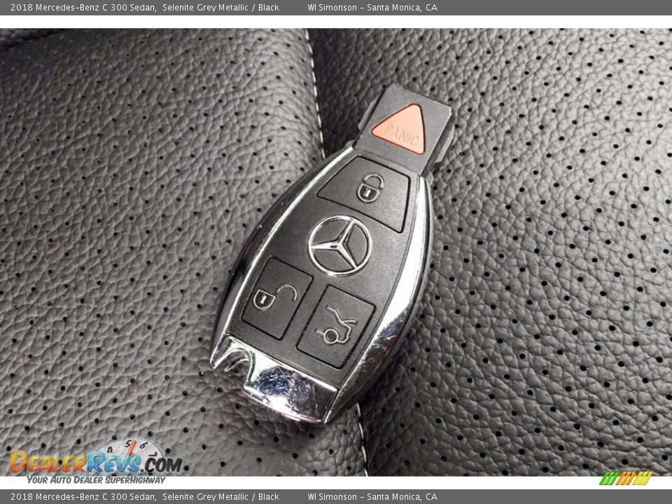 2018 Mercedes-Benz C 300 Sedan Selenite Grey Metallic / Black Photo #11
