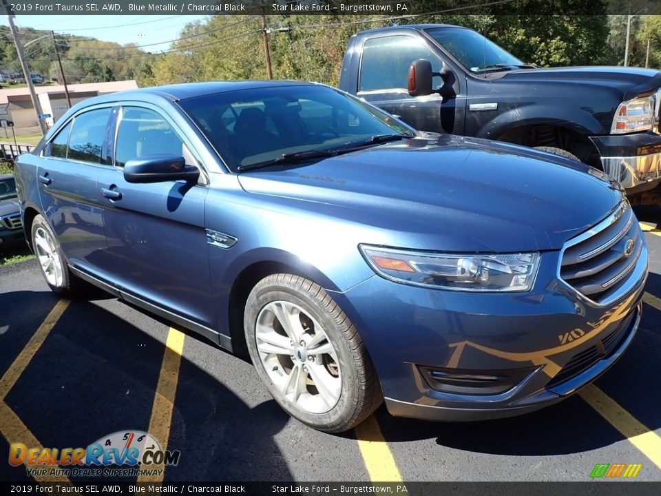 2019 Ford Taurus SEL AWD Blue Metallic / Charcoal Black Photo #4