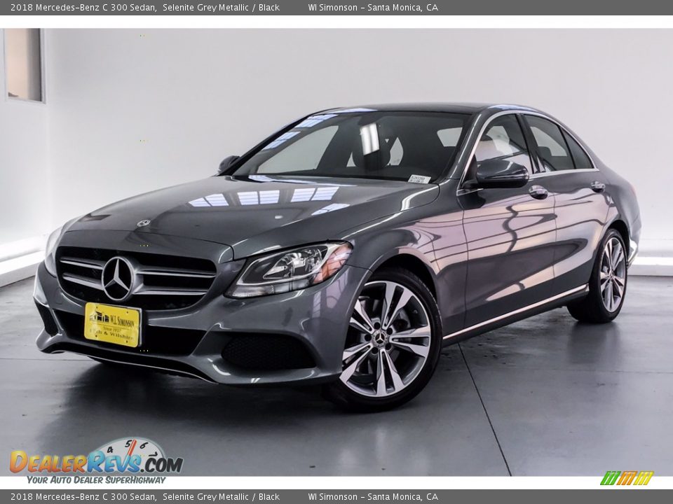 2018 Mercedes-Benz C 300 Sedan Selenite Grey Metallic / Black Photo #12