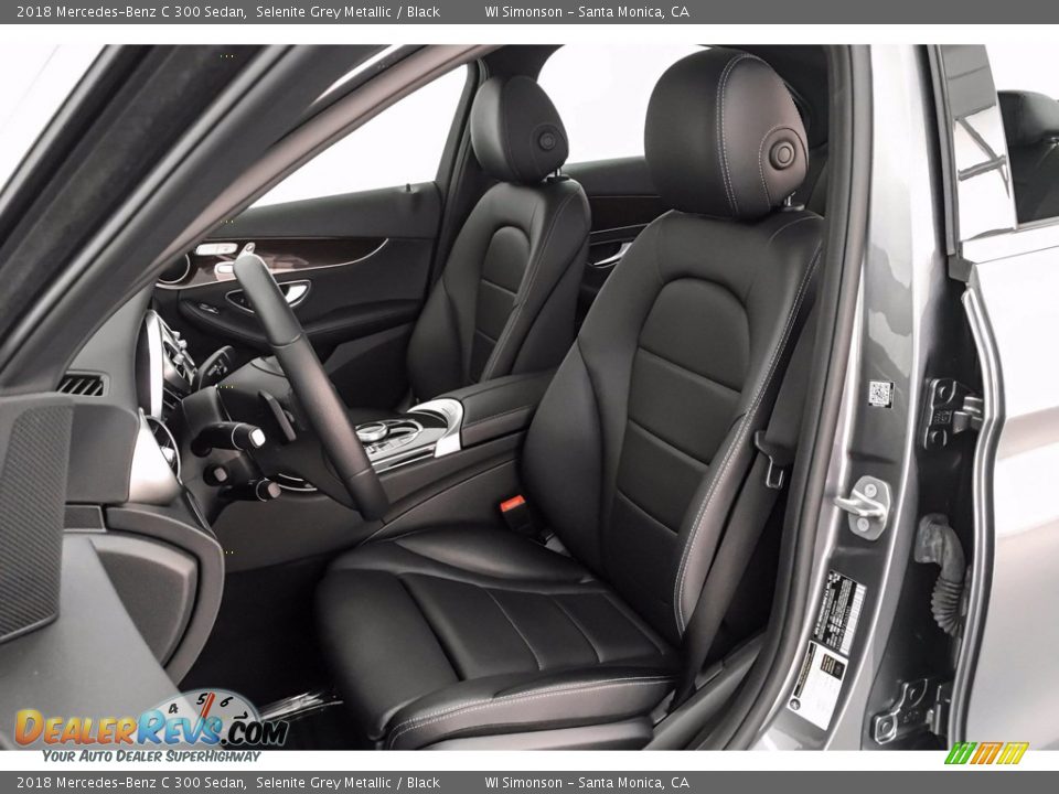2018 Mercedes-Benz C 300 Sedan Selenite Grey Metallic / Black Photo #15