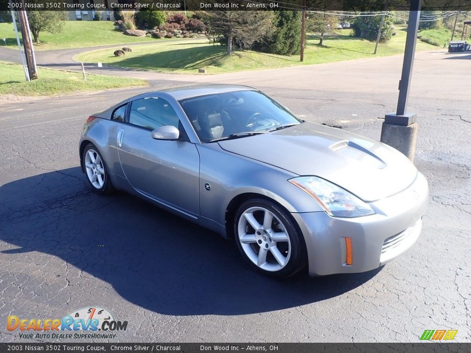 2003 Nissan 350Z Touring Coupe Chrome Silver / Charcoal Photo #2