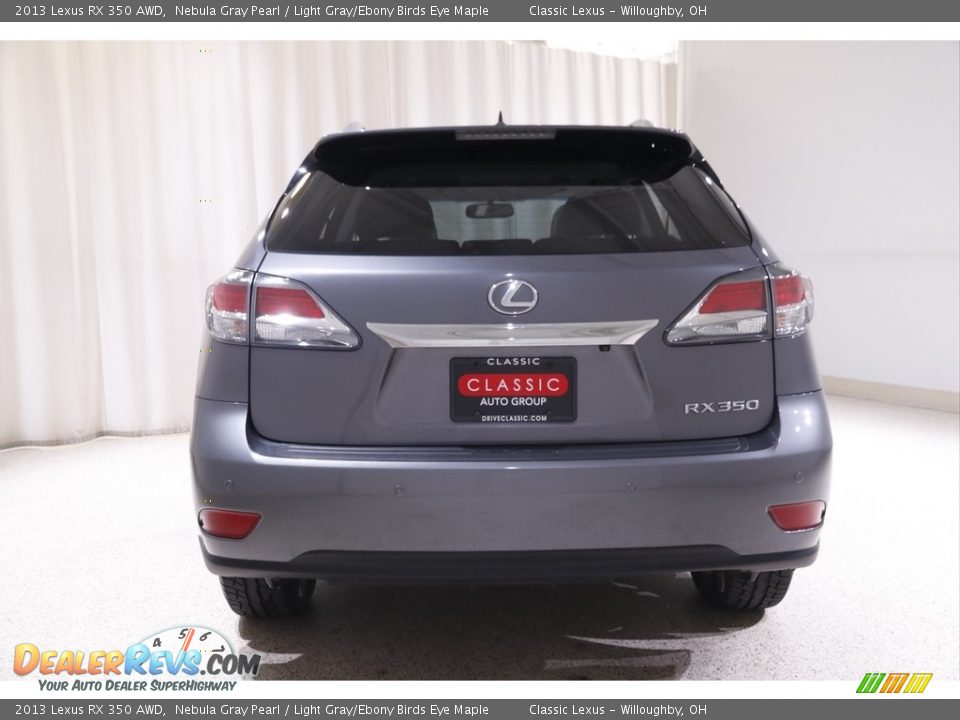 2013 Lexus RX 350 AWD Nebula Gray Pearl / Light Gray/Ebony Birds Eye Maple Photo #19