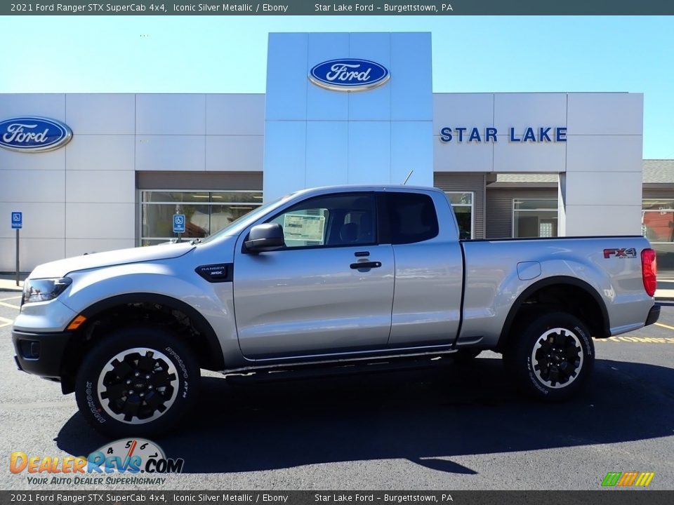 2021 Ford Ranger STX SuperCab 4x4 Iconic Silver Metallic / Ebony Photo #1