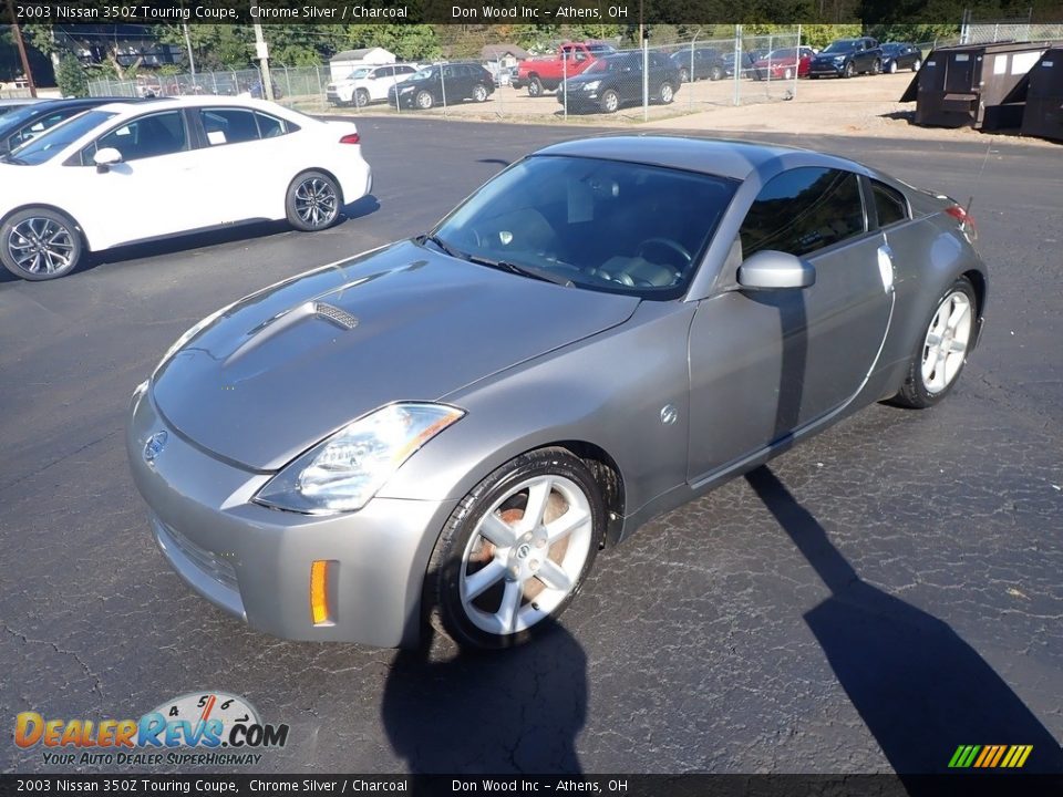 2003 Nissan 350Z Touring Coupe Chrome Silver / Charcoal Photo #7