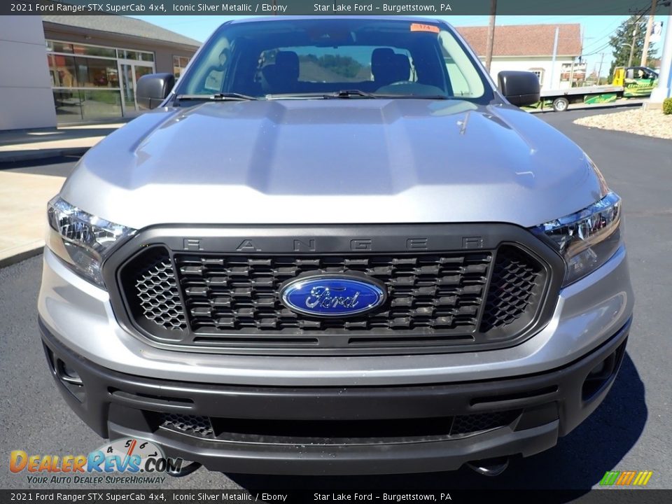 2021 Ford Ranger STX SuperCab 4x4 Iconic Silver Metallic / Ebony Photo #8