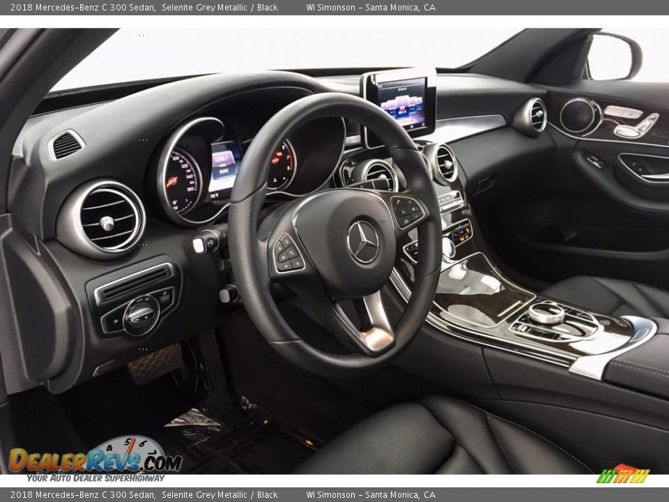 2018 Mercedes-Benz C 300 Sedan Selenite Grey Metallic / Black Photo #23