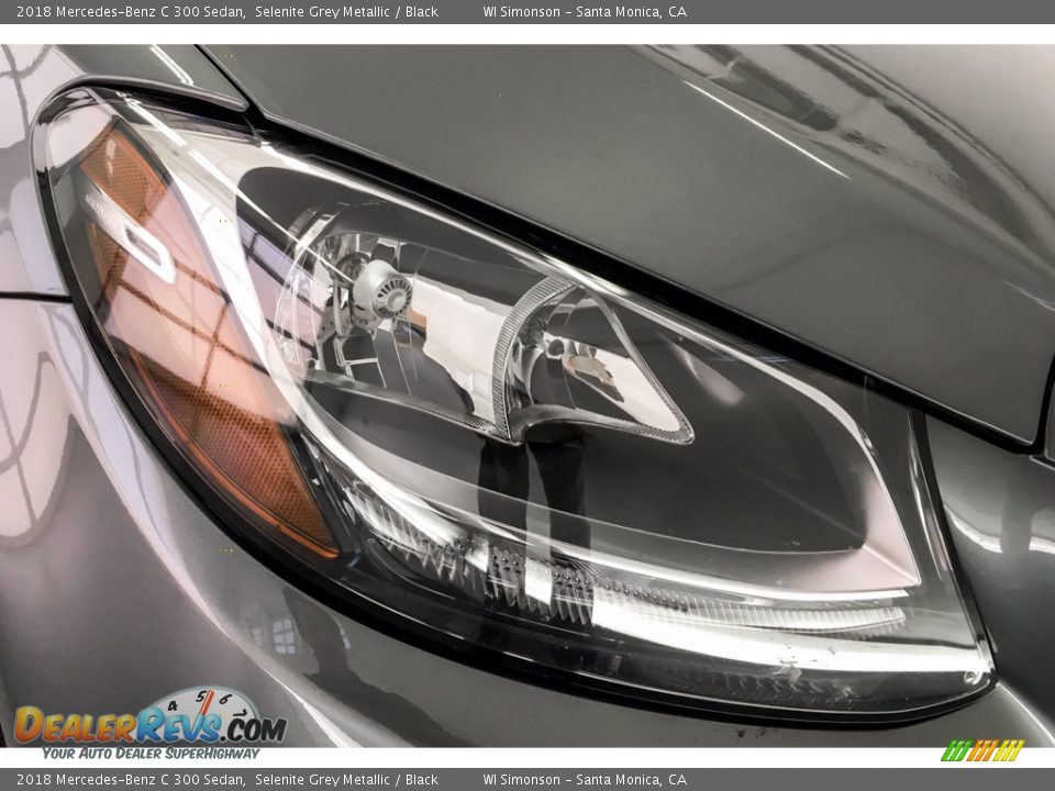 2018 Mercedes-Benz C 300 Sedan Selenite Grey Metallic / Black Photo #33