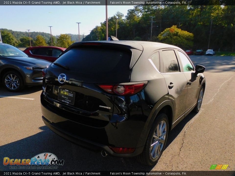 2021 Mazda CX-5 Grand Touring AWD Jet Black Mica / Parchment Photo #2