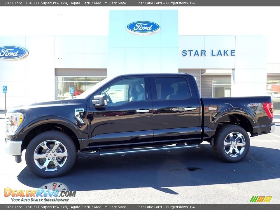 2021 Ford F150 XLT SuperCrew 4x4 Agate Black / Medium Dark Slate Photo #1