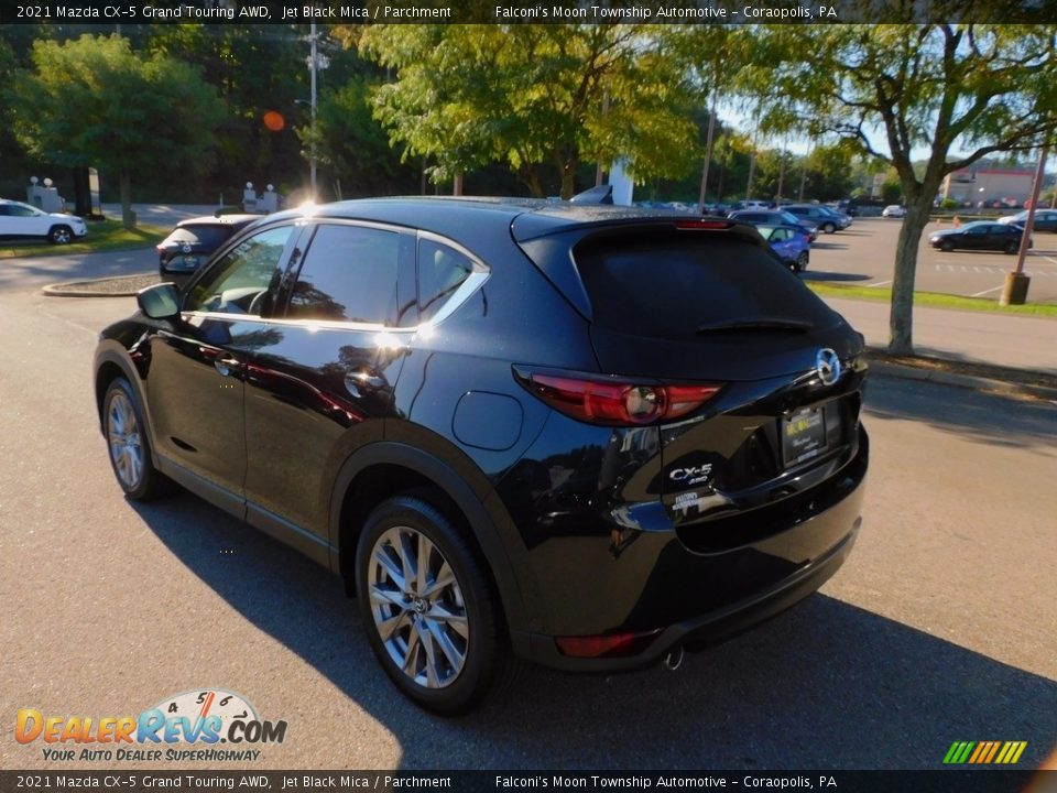 2021 Mazda CX-5 Grand Touring AWD Jet Black Mica / Parchment Photo #5