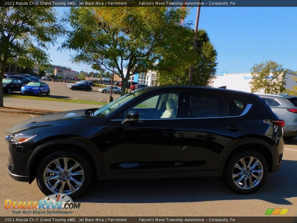 2021 Mazda CX-5 Grand Touring AWD Jet Black Mica / Parchment Photo #6