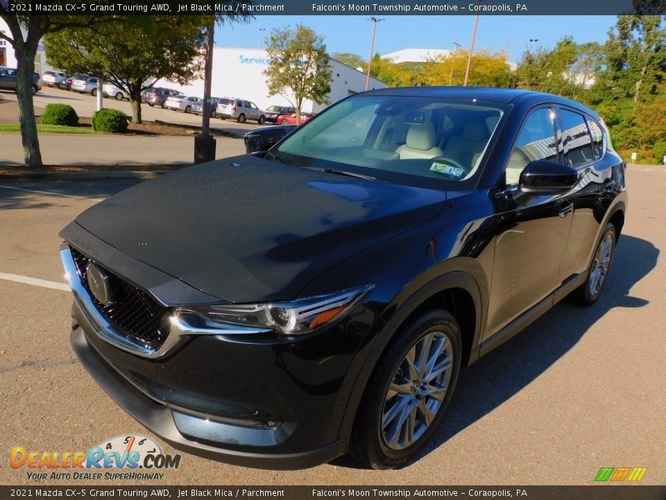 2021 Mazda CX-5 Grand Touring AWD Jet Black Mica / Parchment Photo #7