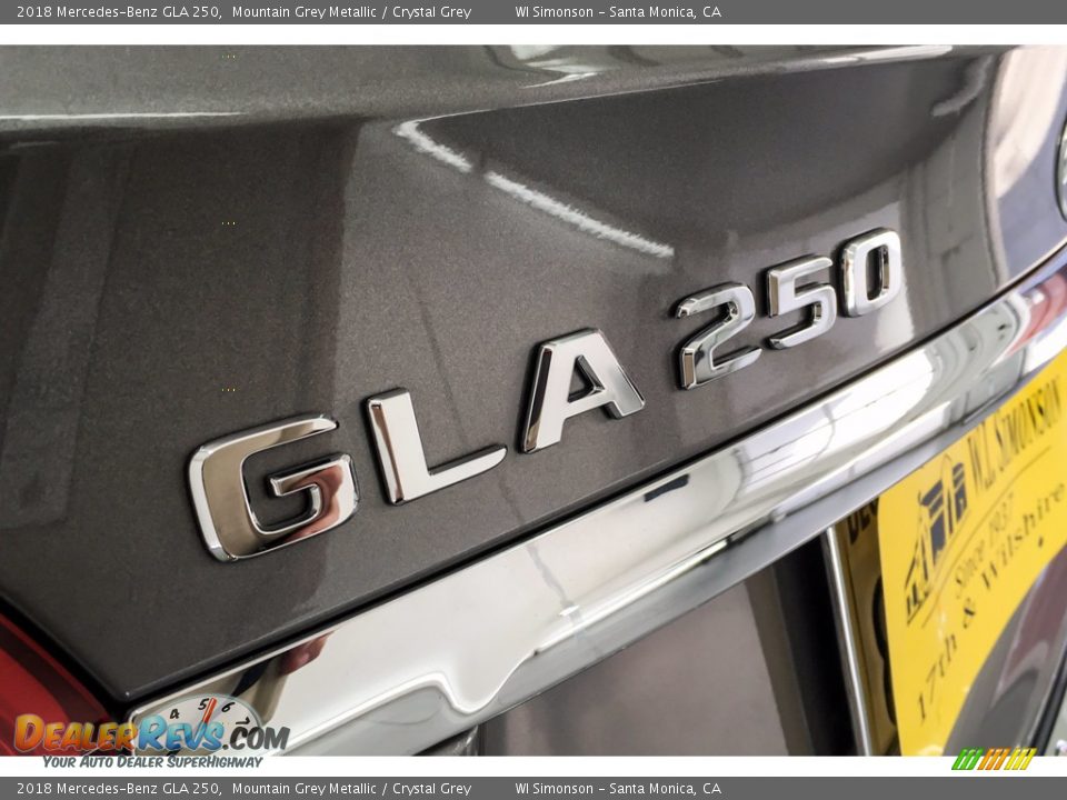 2018 Mercedes-Benz GLA 250 Mountain Grey Metallic / Crystal Grey Photo #7