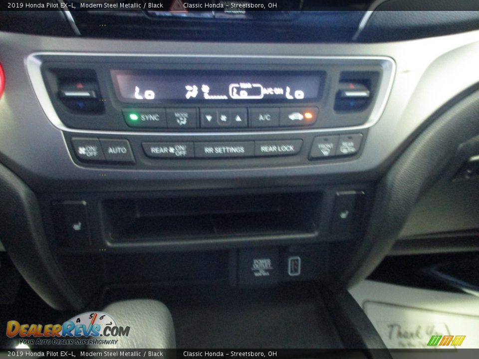 2019 Honda Pilot EX-L Modern Steel Metallic / Black Photo #36