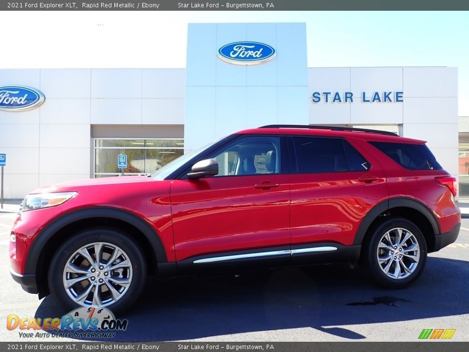 2021 Ford Explorer XLT Rapid Red Metallic / Ebony Photo #1