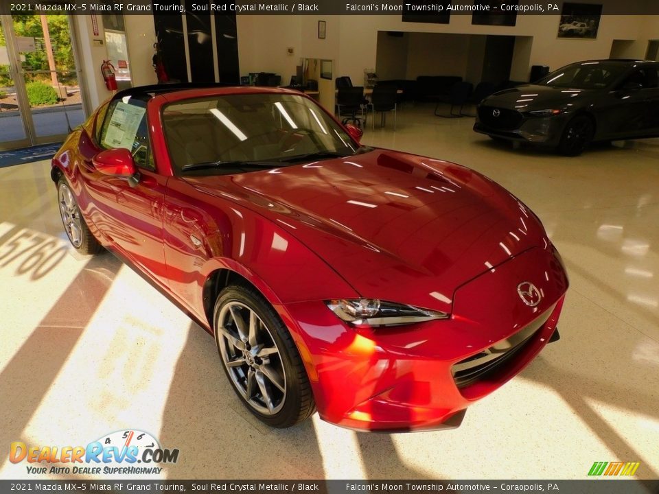 2021 Mazda MX-5 Miata RF Grand Touring Soul Red Crystal Metallic / Black Photo #8