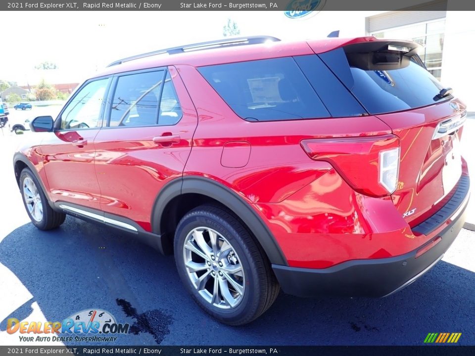 2021 Ford Explorer XLT Rapid Red Metallic / Ebony Photo #3