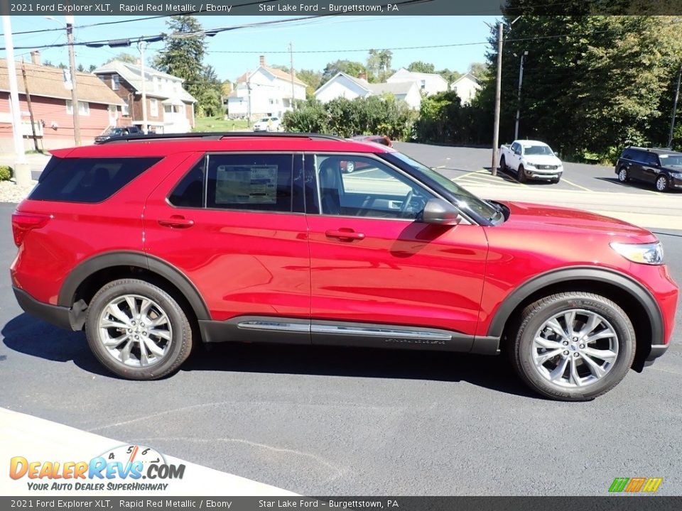 2021 Ford Explorer XLT Rapid Red Metallic / Ebony Photo #7