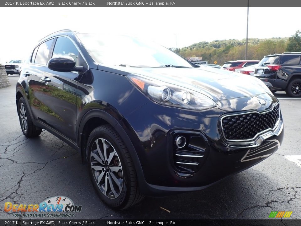 2017 Kia Sportage EX AWD Black Cherry / Black Photo #4