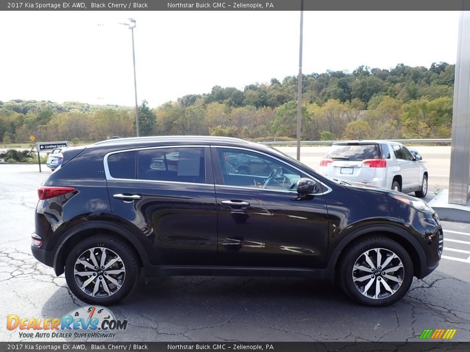 2017 Kia Sportage EX AWD Black Cherry / Black Photo #5