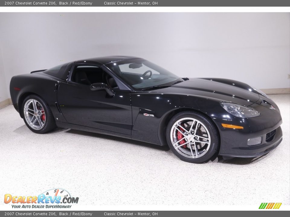 2007 Chevrolet Corvette Z06 Black / Red/Ebony Photo #1