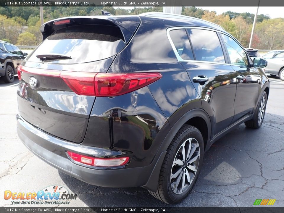 2017 Kia Sportage EX AWD Black Cherry / Black Photo #9