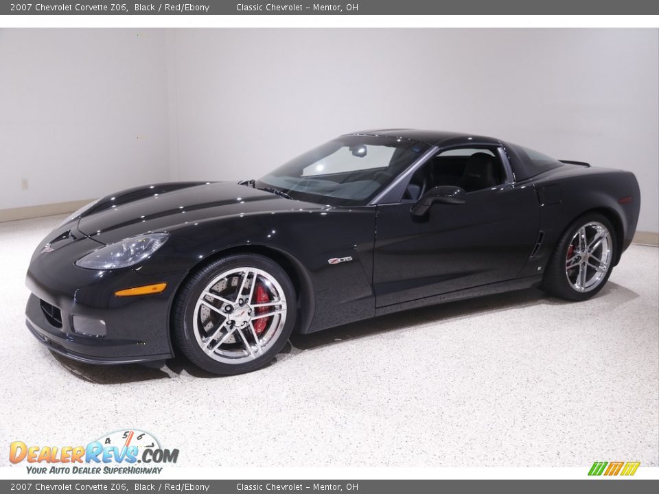 2007 Chevrolet Corvette Z06 Black / Red/Ebony Photo #3