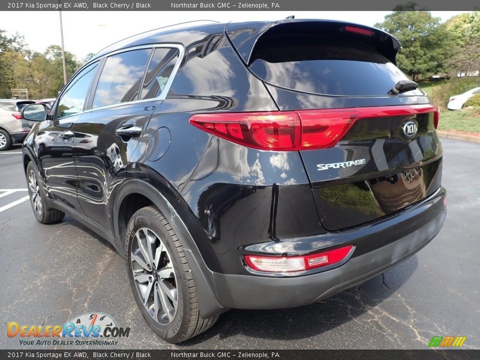 2017 Kia Sportage EX AWD Black Cherry / Black Photo #12