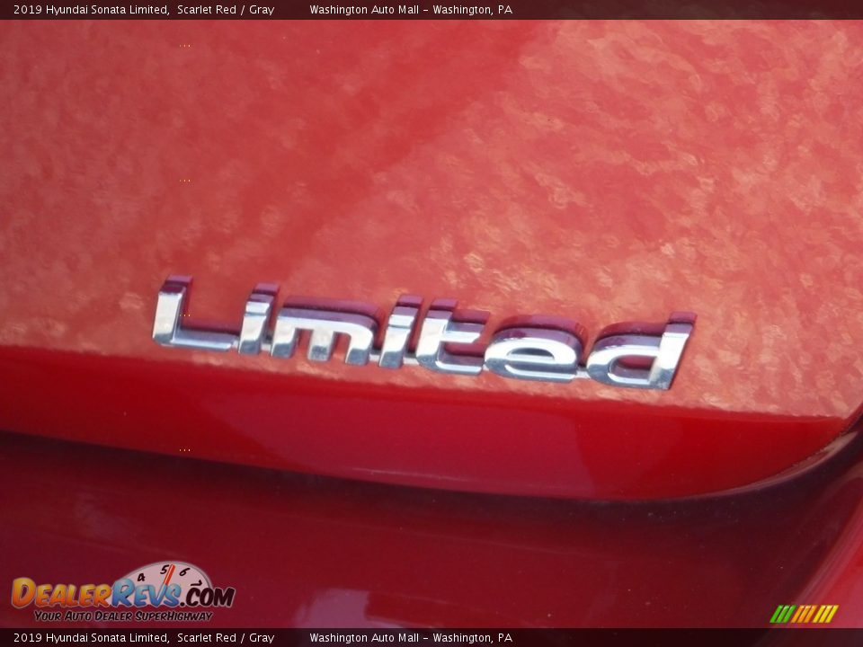 2019 Hyundai Sonata Limited Scarlet Red / Gray Photo #9