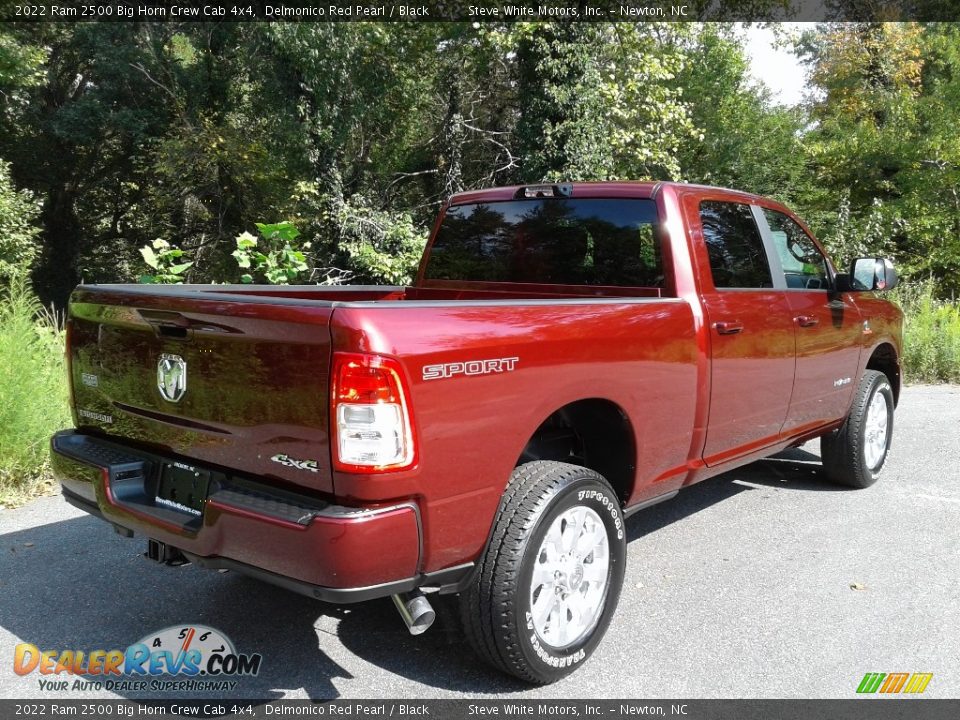 2022 Ram 2500 Big Horn Crew Cab 4x4 Delmonico Red Pearl / Black Photo #6
