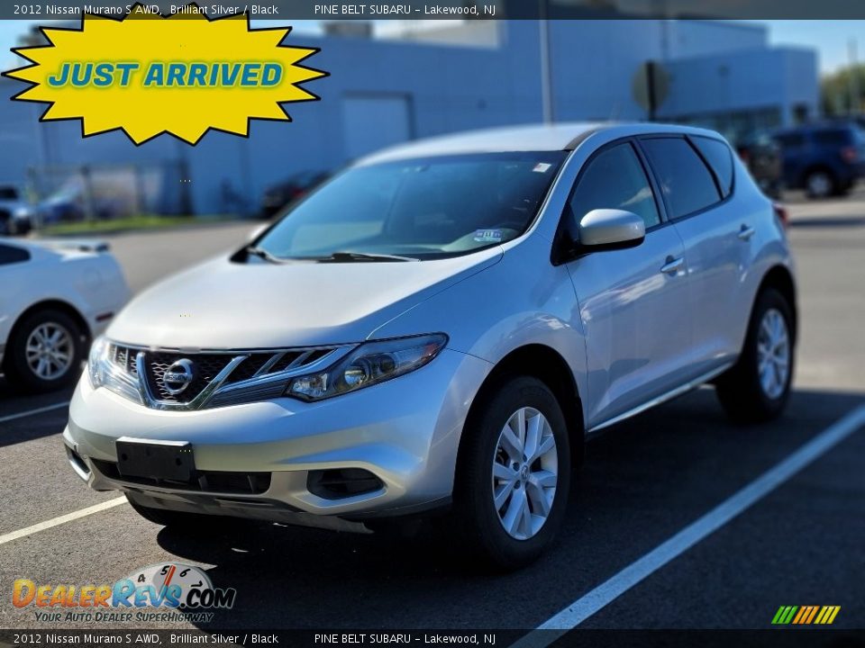 2012 Nissan Murano S AWD Brilliant Silver / Black Photo #1