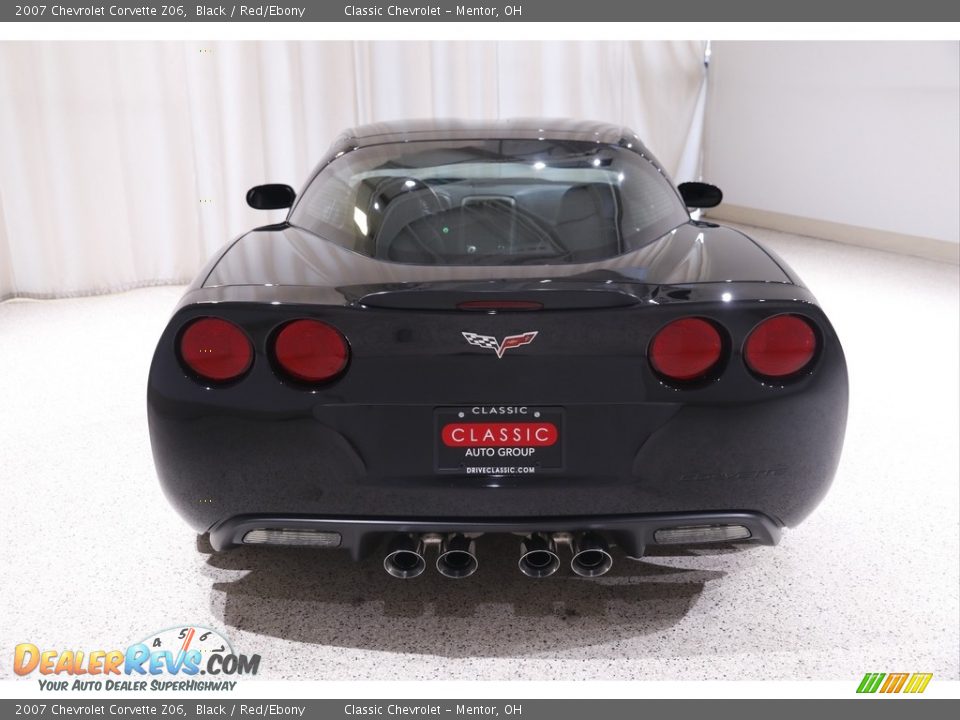 2007 Chevrolet Corvette Z06 Black / Red/Ebony Photo #17